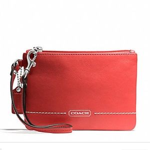Coach Leather Wristlet (Tearose Pink) NWT